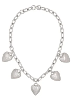 Heart Burn Necklace in Silver