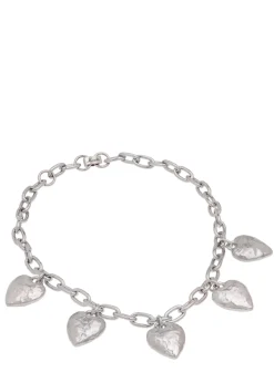 Heart Burn Necklace in Silver