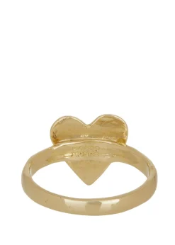 Heart Ring with Star Setting in 14k
