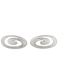 Infinity Studs in Sterling Silver
