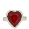 Lovely Ring in Sterling Silver - Ruby