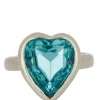 Lovely Ring in Sterling Silver - Aqua