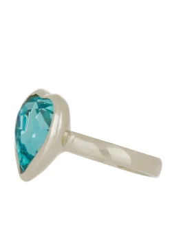 Lovely Ring in Sterling Silver - Aqua
