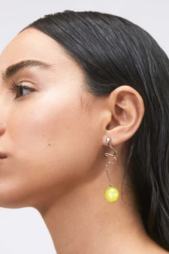 Martini Earring - Olive