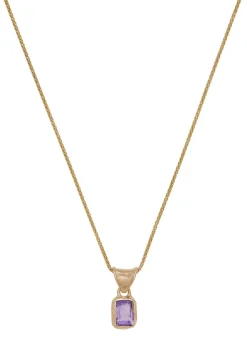 Mary Pendant in 14k - Amethyst