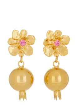 Melograno Earrings in Gold - Rosa