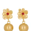 Melograno Earrings in Gold - Ruby