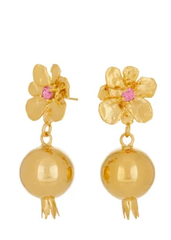 Melograno Earrings in Gold - Rosa