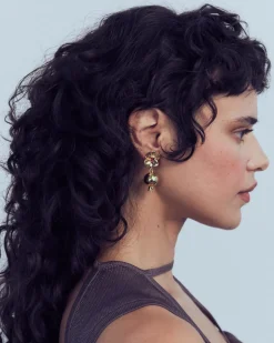 Melograno Earrings in Gold - Rosa