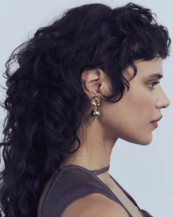 Melograno Earrings in Gold - Ruby
