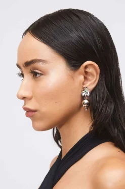 Melograno Earrings in Silver - Lizard