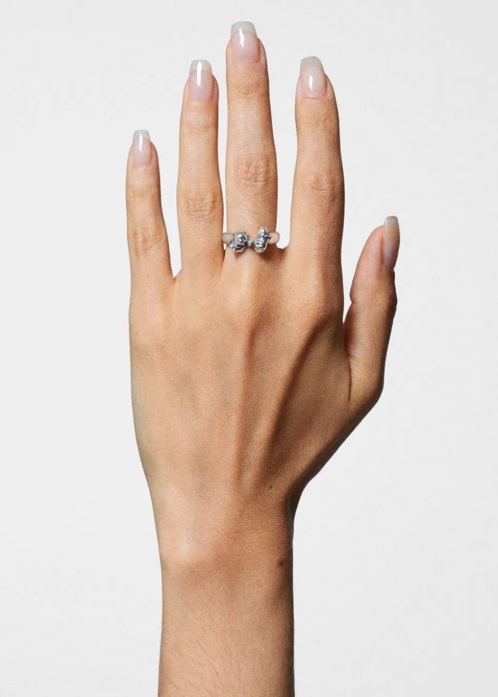 Mini Bow Ring in Sterling Silver