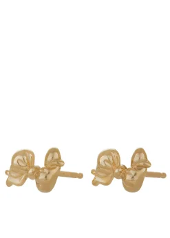 Mini Bow Studs in 14k
