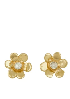 Mini Daisy Studs in 14k - Diamond