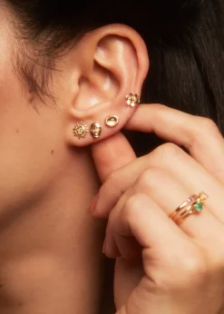 Mini Daisy Studs in 14k - Solid