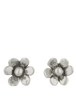 Mini Daisy Studs in Sterling Silver - Solid