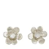 Mini Daisy Studs in Sterling Silver - Diamond