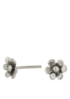 Mini Daisy Studs in Sterling Silver - Solid