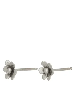 Mini Daisy Studs in Sterling Silver - Solid