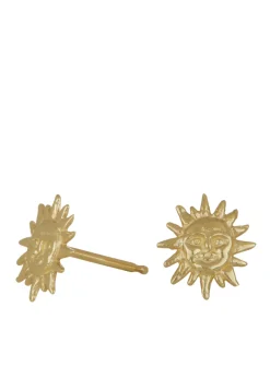Mini Soleil Studs in 14k