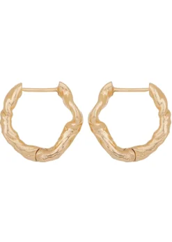 Nan Hoops in Gold