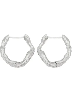 Nan Hoops in Silver