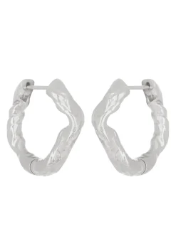 Nan Hoops in Silver