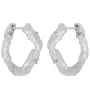 Nan Hoops in Silver - Blue Topaz/Peridot