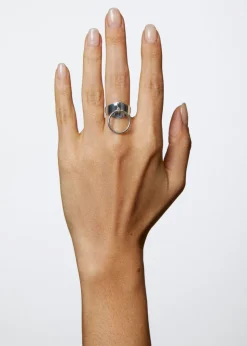 Odalisque Ring with 14k Loop in Sterling Silver