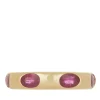 Orbital Ring in 14k - Faceted Ruby