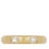 Orbital Ring in 14k - Faceted White Topaz