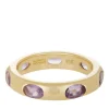 Orbital Ring in 14k - Faceted Light Amethyst