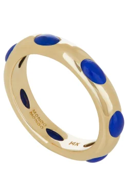 Orbital Ring in 14k - Lapis