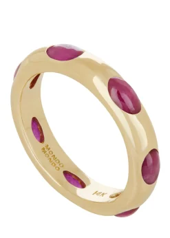 Orbital Ring in 14k - Ruby