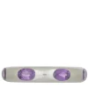 Orbital Ring in Sterling Silver - Faceted Light Amethyst