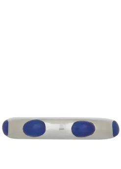 Orbital Ring in Sterling Silver - Lapis