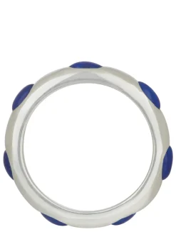 Orbital Ring in Sterling Silver - Lapis