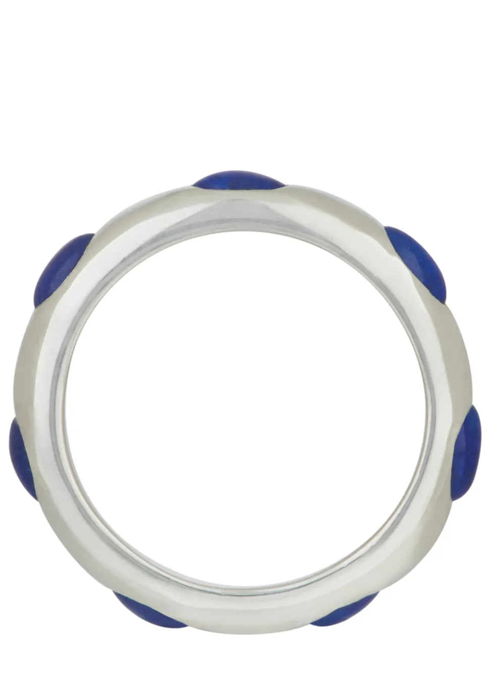 Orbital Ring in Sterling Silver - Lapis