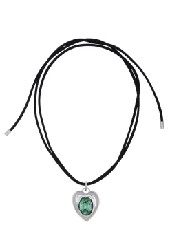 Pacha Cord Necklace in Silver - Lizard