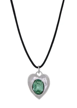 Pacha Cord Necklace in Silver - Lizard