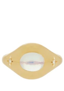 Palatial Ring with Diamonds in 14k