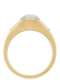 Palatial Ring with Diamonds in 14k