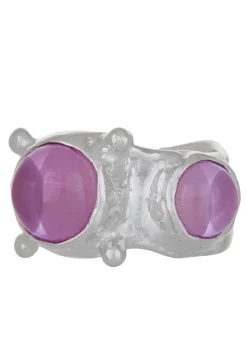 Pulp Ring in Sterling Silver - Fuchsia