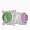 Pulp Ring in Sterling Silver - Lizard Fuchsia