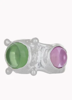 Pulp Ring in Sterling Silver - Lizard Fuchsia