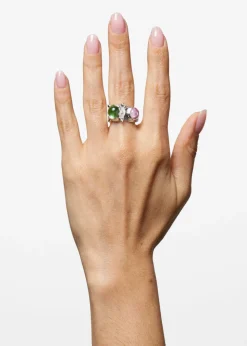 Pulp Ring in Sterling Silver - Lizard Fuchsia
