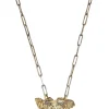 Quiet Friend Necklace in Brass