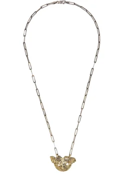 Quiet Friend Necklace in Brass