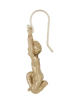 Remus And Romulus Earrings in White Bronze