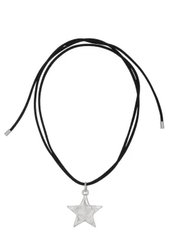 Star Pacha Cord Necklace in Silver